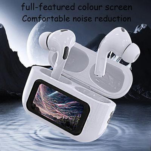 LED Display Noise-Canceling Bluetooth Earbuds