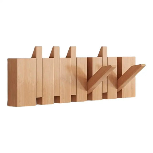 Creative Wood Coat Racks Wall Hanging Wall Entry Door Porch Hanging Coat Rack Perforated Solid Wood Piano Keys Clothes Hook