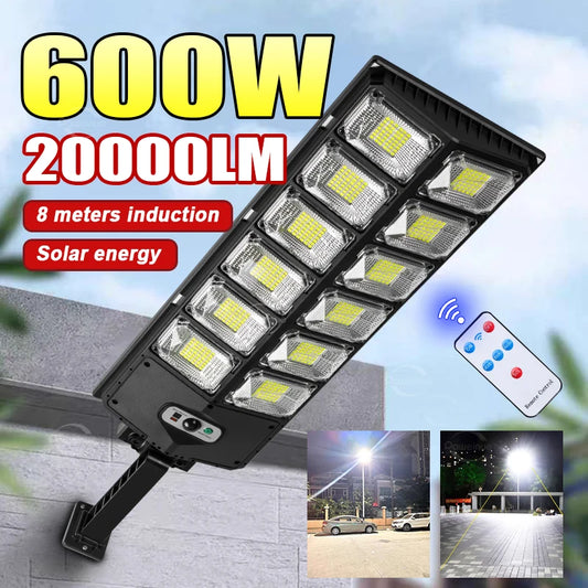 20000LM Powerful LED Solar Lights Outdoor with Motion Sensor 400㎡ Solar Lamp Outdoor Ultra Bright Garden Street Courtyard Light