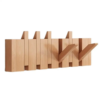 Creative Wood Coat Racks Wall Hanging Wall Entry Door Porch Hanging Coat Rack Perforated Solid Wood Piano Keys Clothes Hook