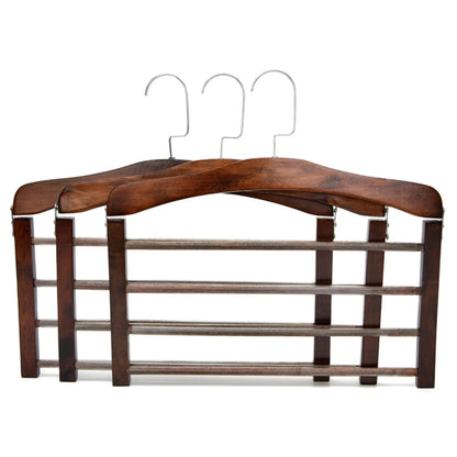 Solid Wood Multifunctional Pants Rack, Multi-Layer Pants Hanger, Household Storage Artifact, Scarf, Wardrobe Storage Rack