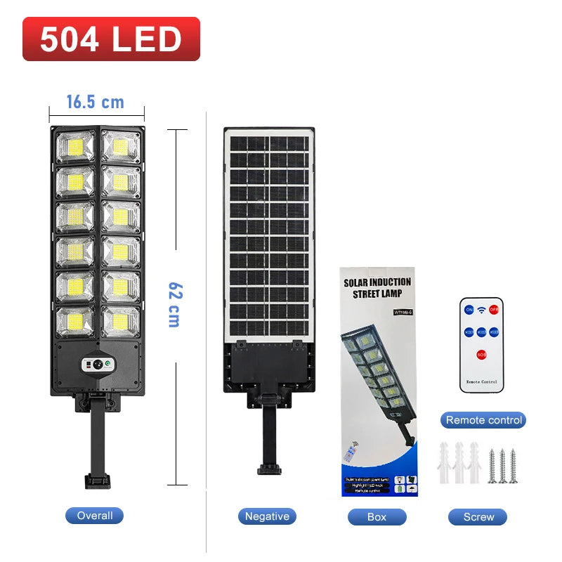 20000LM Powerful LED Solar Lights Outdoor with Motion Sensor 400㎡ Solar Lamp Outdoor Ultra Bright Garden Street Courtyard Light