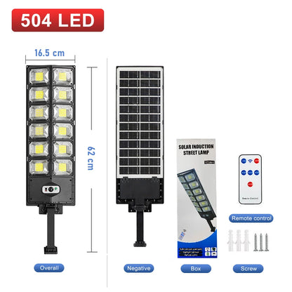 20000LM Powerful LED Solar Lights Outdoor with Motion Sensor 400㎡ Solar Lamp Outdoor Ultra Bright Garden Street Courtyard Light