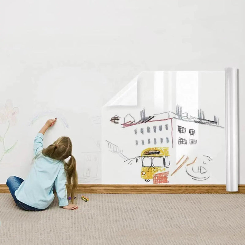 45CM Wall Protective Film Scratch-Resistant Anti-Dirty Does Not Hurt Wall Home Transparent Electrostatic Wall Protection Sticker