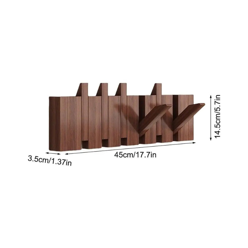 Creative Wood Coat Racks Wall Hanging Wall Entry Door Porch Hanging Coat Rack Perforated Solid Wood Piano Keys Clothes Hook