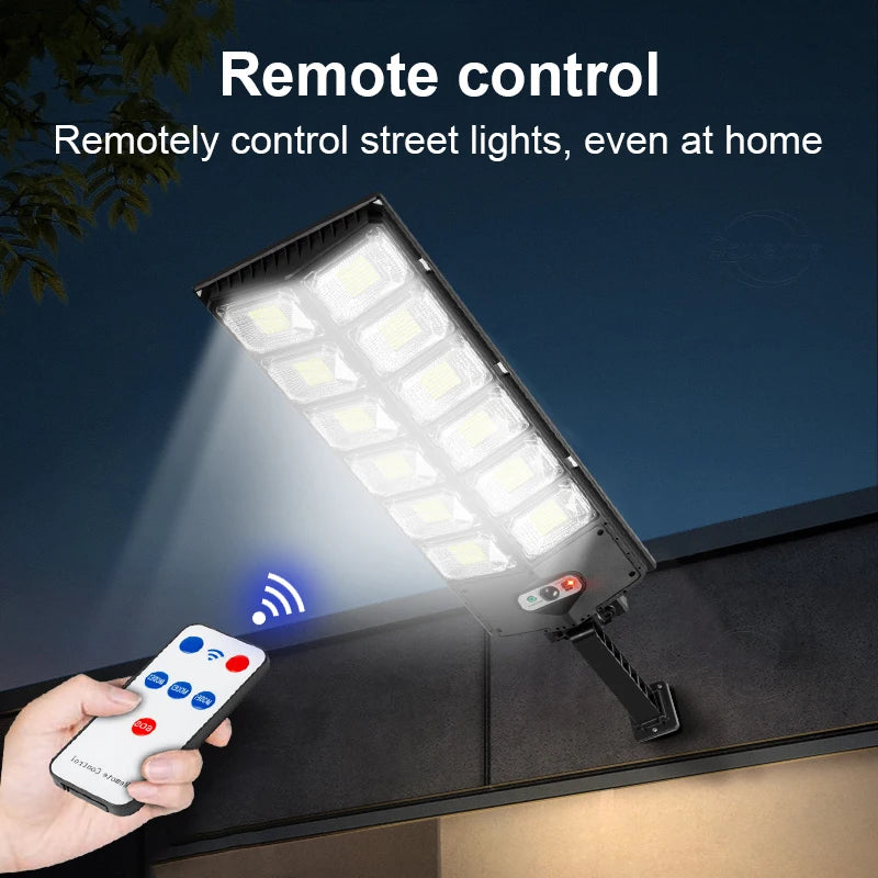 20000LM Powerful LED Solar Lights Outdoor with Motion Sensor 400㎡ Solar Lamp Outdoor Ultra Bright Garden Street Courtyard Light
