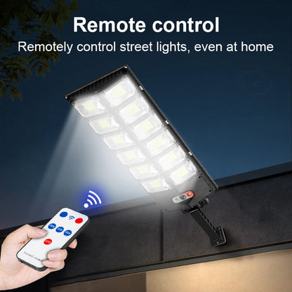 20000LM Powerful LED Solar Lights Outdoor with Motion Sensor 400㎡ Solar Lamp Outdoor Ultra Bright Garden Street Courtyard Light