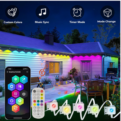 Outdoor RGB Lights IP67 with Smart App Control